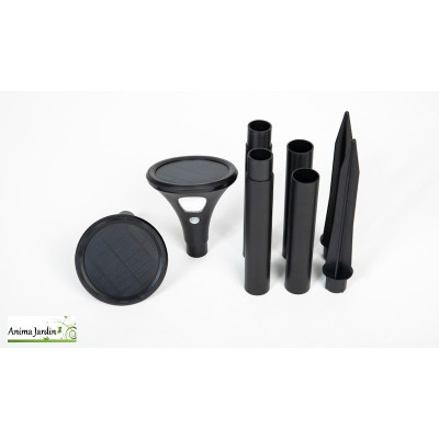 Lot de 2 bornes solaire 2 en 1, éclairage extérieur Lumina