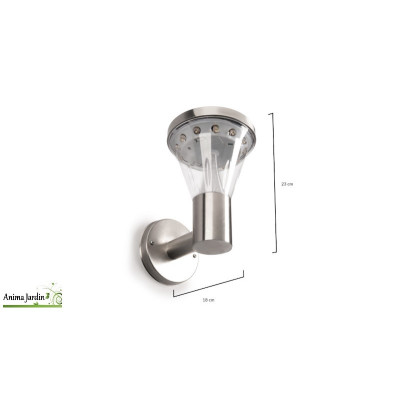 Lampe Solaire Haute luminosité 13 LED, éclairage extérieur Lustral