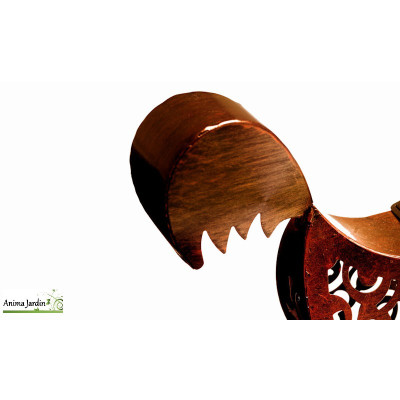 Lot de 2 poules en Métal, H.29 cm, Décoration extérieure