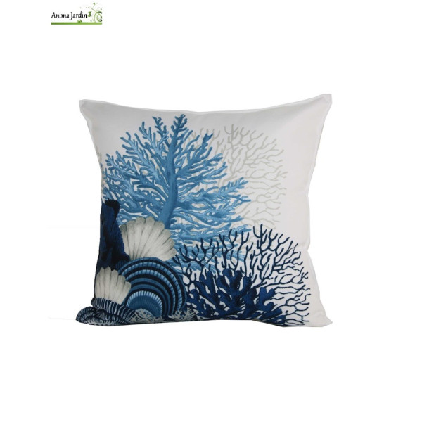 Coussin d'extérieur 45x45 cm Caraïbes, Motif Marin