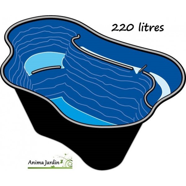 ADASP 0,4 mm Bâche Bassin Bâche pour Bassin Extérieur Bâche D'étang De  Jardin D'épaisseur Membrane Noir 65 Tailles : : Jardin