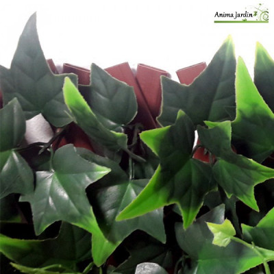 Treillis extensible en PVC, Imitation feuilles de lierre graimpant, 1,8x0,9 m