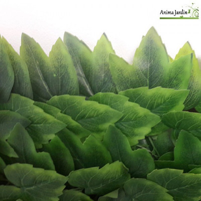 Treillis extensible en PVC, Imitation feuilles de rosier, 1,8x0,9 m