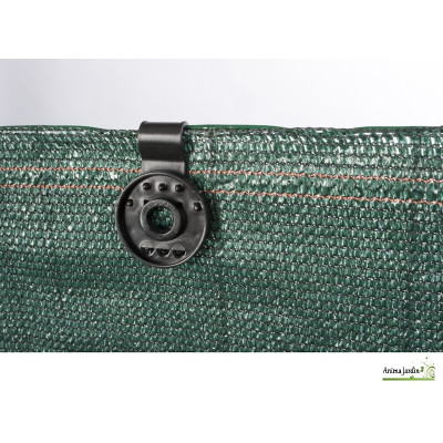 Lot de 20 clips plastique noir pour brise-vue