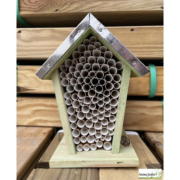 Maison pour abeille en bois - H.20,8 cm - Hôtel à insecte BugInn
