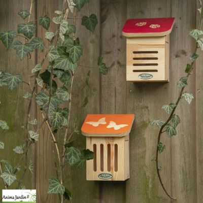 Maison pour papillon en bois, H.20,8 cm, Hôtel à insecte Flutti