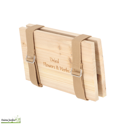 Presse à fleurs et herbes avec cordes en bois - FlowerPress