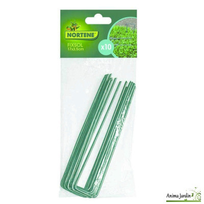 Lot de 10 agrafes de fixation Fixasol, Nortene