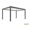 Pergola bioclimatique LED en aluminium, Mira Solar 3x4 m, ProLoisirs