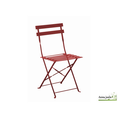 Lot de 2 chaises pliantes Cubas en acier, ProLoisirs