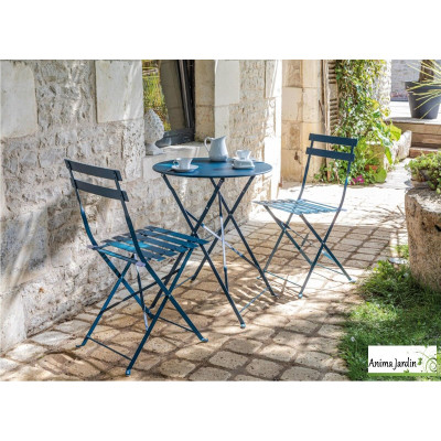 Lot de 2 chaises pliantes Cubas en acier, ProLoisirs