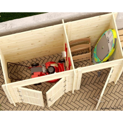 Armoire de jardin en bois, armoire murale, 2,52 m²