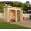 Armoire de jardin en bois, armoire murale, 2,52 m²