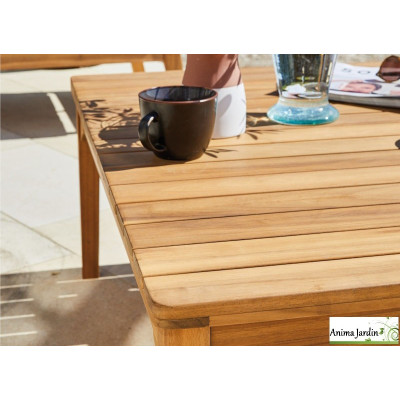 Salon de jardin d'angle Dahlia en bois - ProLoisirs