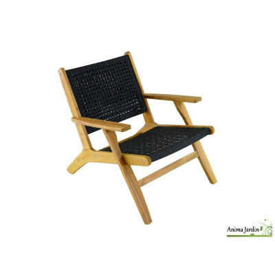 Salon de jardin d'angle Dahlia en bois - ProLoisirs