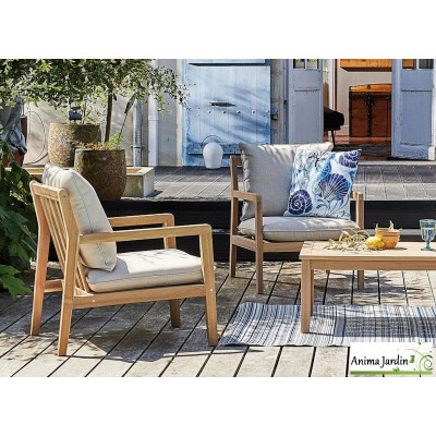 Salon de jardin en bois d'Acacia Paya, 4P - ProLoisirs