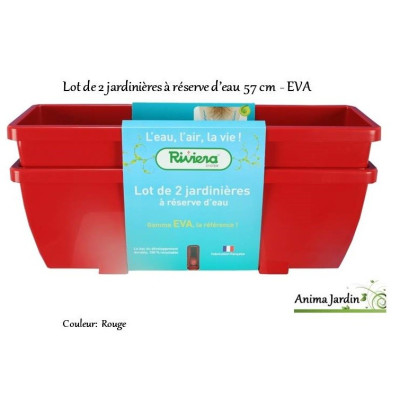 Jardinière à réserve d'eau Riviera EVA, 57 cm, achat/vente, pas cher
