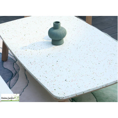 Salon de jardin Bois/Vert Batz, 5P - ProLoisirs