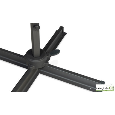 Parasol crème 360° rond 3 m avec housse - Sombra