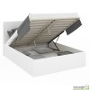 Lit coffre 160x200 cm avec sommier - Bois blanc - Sicilia