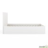 Lit coffre 160x200 cm avec sommier - Bois blanc - Sicilia