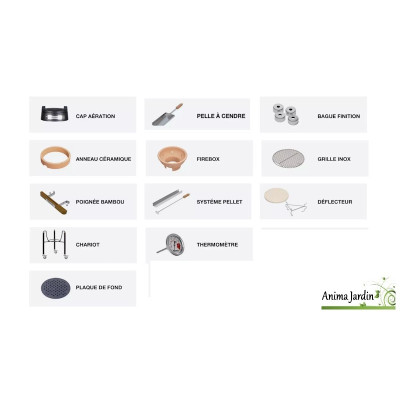 Barbecue de table Kamado Monolith ICON 2.0 + Support