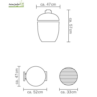 Barbecue de table Kamado Monolith ICON 2.0 + Support