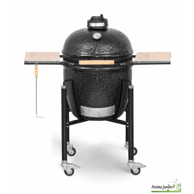 Barbecue Kamado Monolith - BASIC Noir + Chariot + Tablettes
