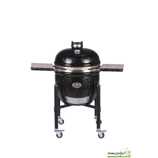 Barbecue Kamado Monolith CLASSIC Noir ProSerie 2.0 + Chariot + Tablettes