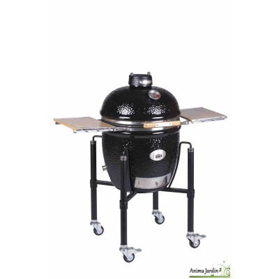 Barbecue Kamado Monolith CLASSIC Noir ProSerie 2.0 + Chariot + Tablettes