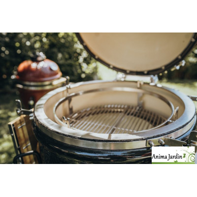 Barbecue Kamado Monolith CLASSIC Noir ProSerie 2.0 + Chariot + Tablettes
