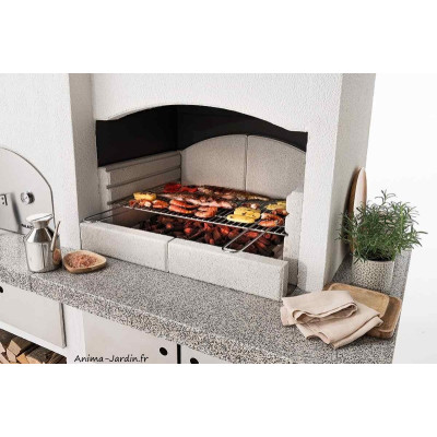 Barbecue en pierre New Zealand 2, grill et four, Palazzetti