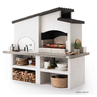 Barbecue en pierre New Zealand 2, grill et four, Palazzetti