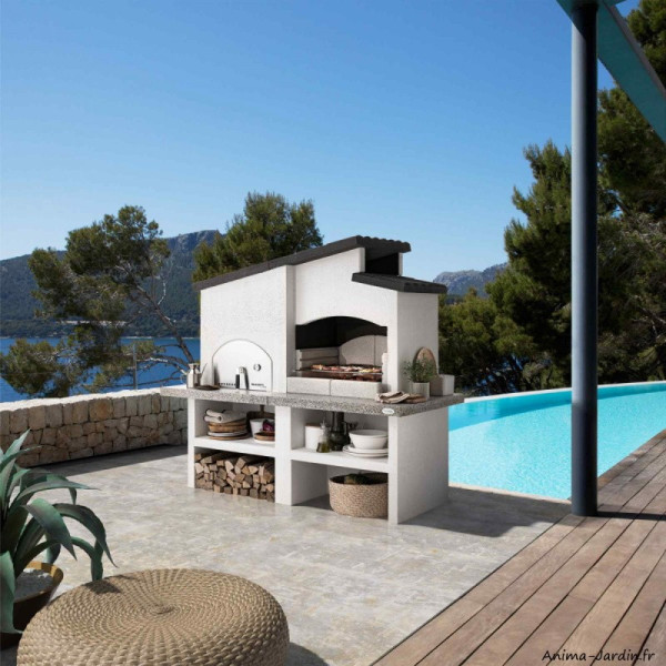 Barbecue en pierre New Zealand 2, grill et four, Palazzetti