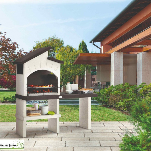 Barbecue en pierre Ravello, charbon et bois, Palazzetti