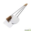 Set pizza en inox, pelle rectangulaire, pelle ronde, brosse - Palazzetti