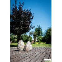 Œuf décoratif extérieur imitation marbre – Céramique
