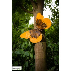 Papillon L.55 cm, animal en métal, ornement décoration extérieure