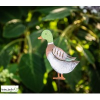 Silhouette canard, animal en métal, décoration extérieure