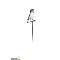 Silhouette oiseau hirondelle, animal en métal, décoration extérieure