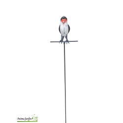 Silhouette oiseau hirondelle, animal en métal, décoration extérieure