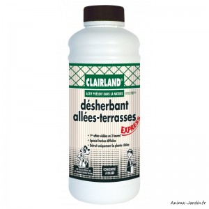 Désherbant jardin, allées et terrasses, concentré, 910 ml, Clairland