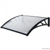 Marquise en polycarbonate, 100 x 80 cm, protection entrée de maison, auvent de porte