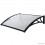 Marquise en polycarbonate, 100 x 80 cm, protection entrée de maison, auvent de porte