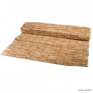 Canisse en roseau naturel, rouleau de 5 m, occultation jardin