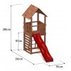Aire de jeux en bois Carol1- Tour et toboggan, Fungoo