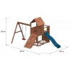 Aire de jeux en bois Carol3 - Balançoire, tour, rampe, escalade et toboggan, Fungoo