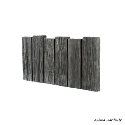 Bordurette Schiste, 50 x 26 cm, pierre reconstituée, béton