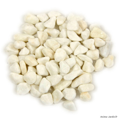 Gravier concassé de Marbre blanc pur de Carrare 8/12, Big Bag de 250 kg