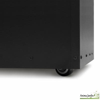 Réservoir à granules en acier noir, 55 kg, Stockage granulés